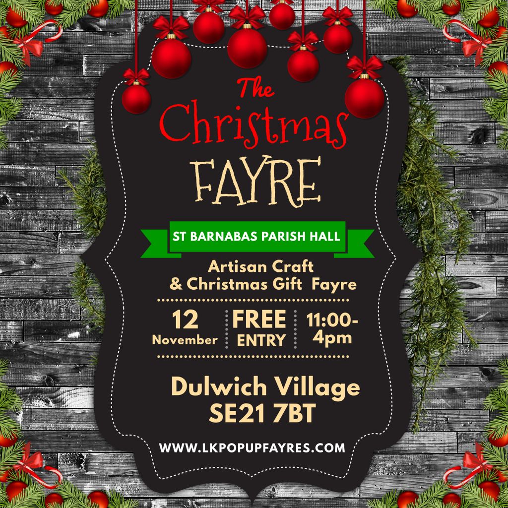 LK Christmas Artisan Craft and Gift Fayre Dulwich Village