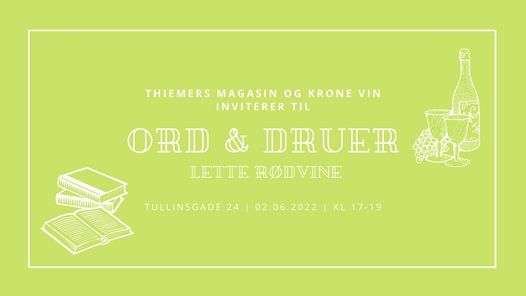 ORD & DRUER - LETTE R\u00d8DVINE