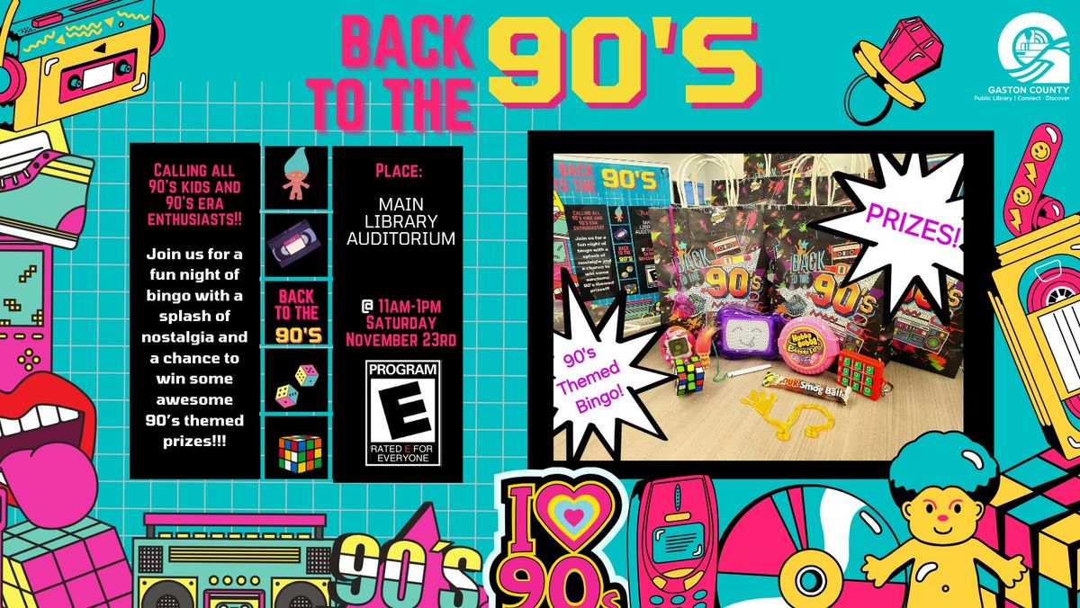 90's Themed Bingo Party!