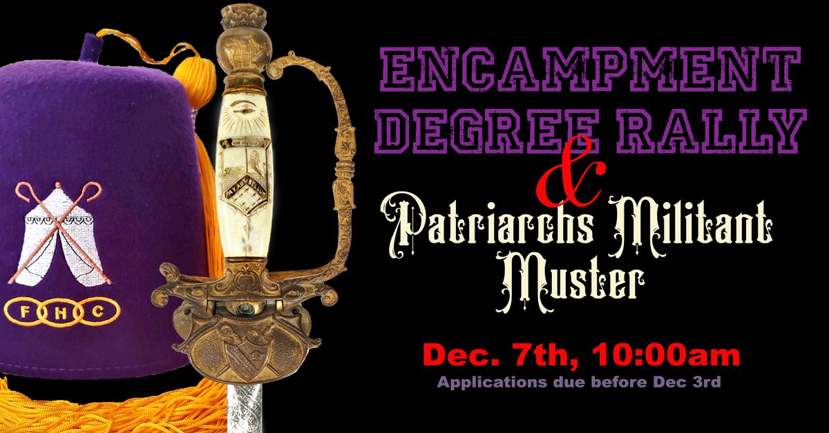 Encampment Degree Rally & Canton Muster