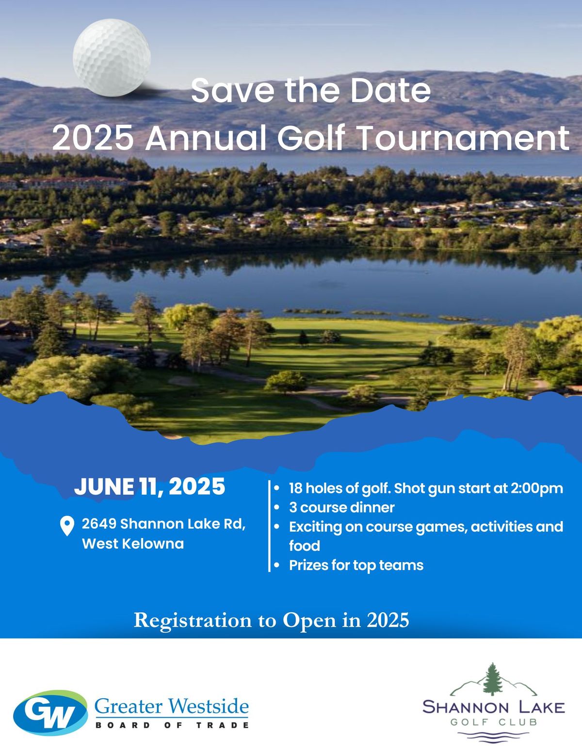 Save the Date-Annual Golf Tournament