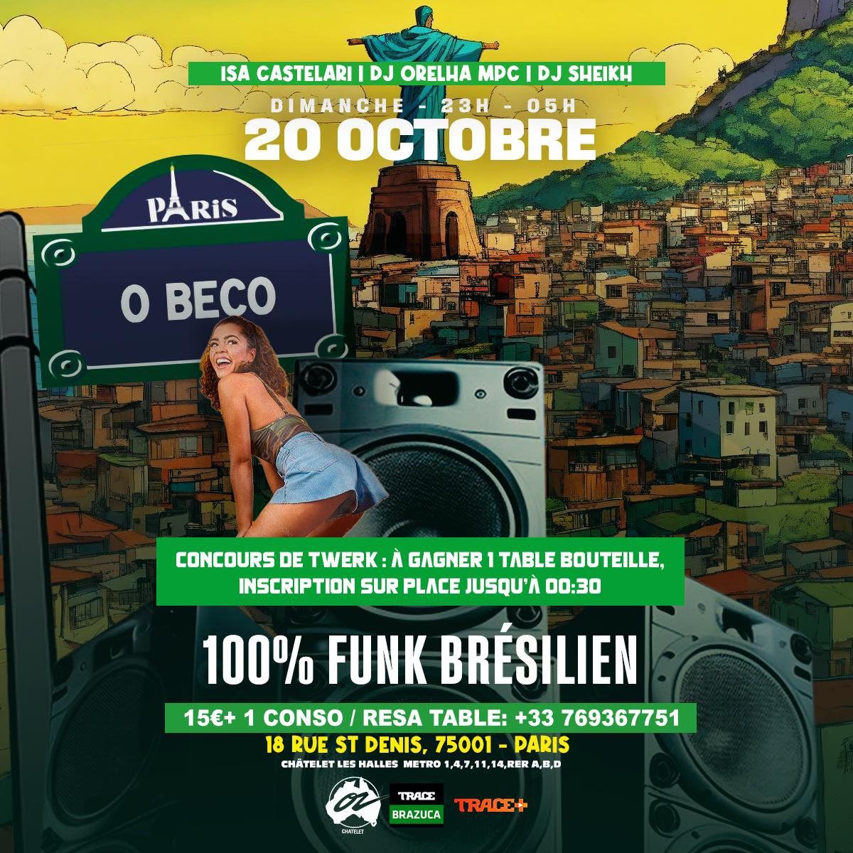 \ud83d\udd25 O Beco \u2013 Baile Funk \u00e0 Paris \ud83d\udd25 @ Caf\u00e9 Oz Ch\u00e2telet