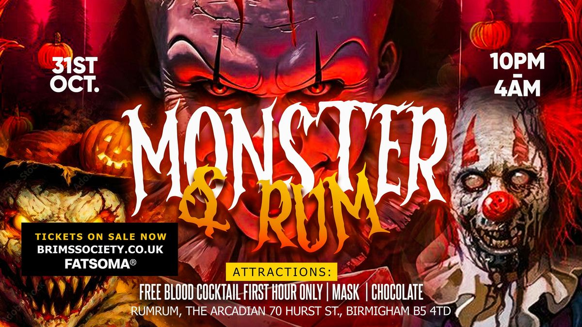 \ud83d\udc7b\ud83c\udf83 MONSTER & RUM \u2013 HALLOWEEN SPECIAL \ud83c\udf83\ud83d\udc7b