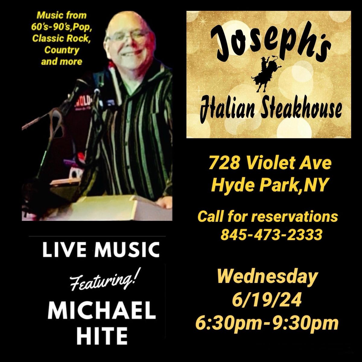 Michael Hite Live @ Joseph\u2019s Italian Steakhouse!