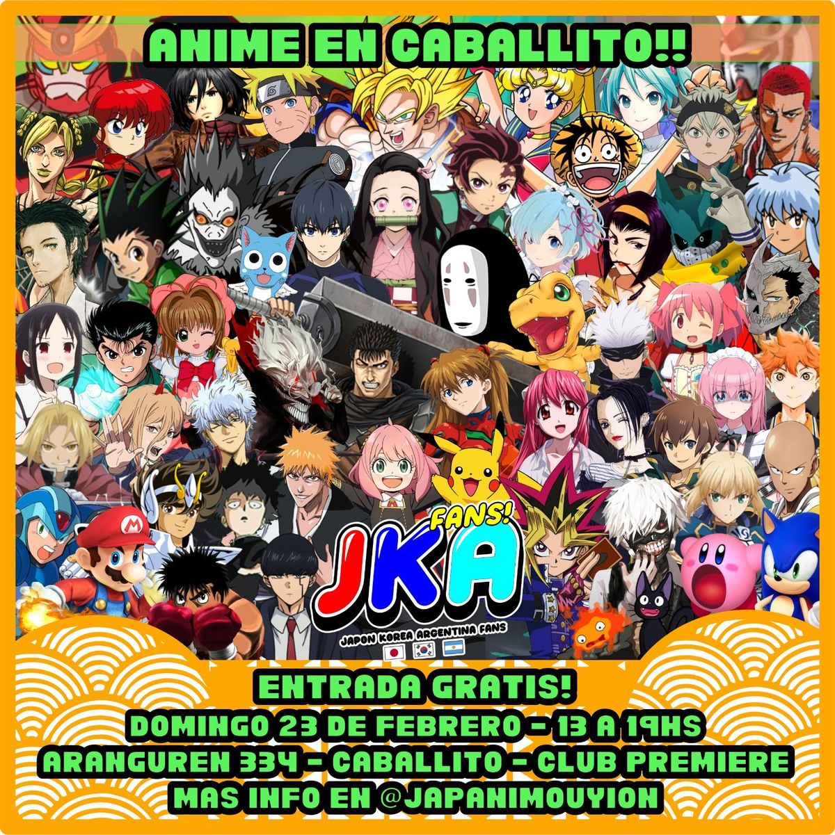 JKA FANS FEBRERO \ud83c\udf40 CABALLITO + JUNTADA COSPLAY DRAGON BALL + ANIME PARA TODA LA FAMILIA