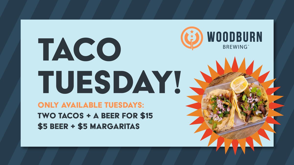 Taco Tuesday at Woodburn Brewing