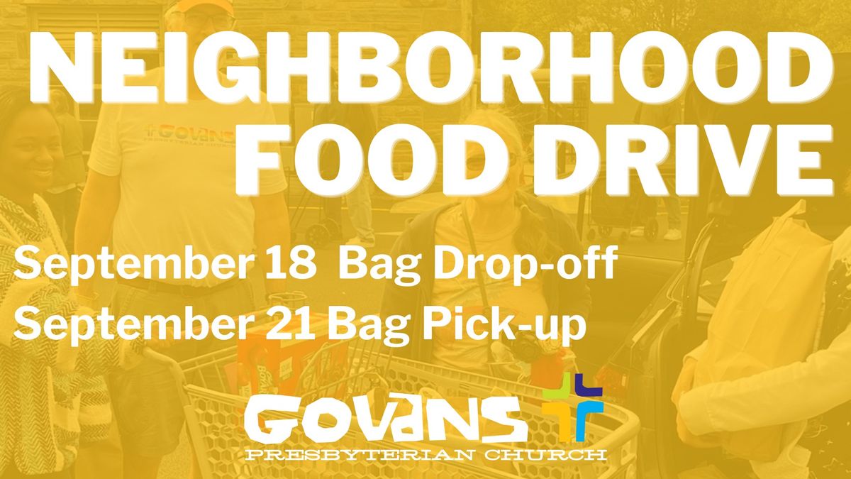 Neighborhood Food Drive - Bag Pick-Up