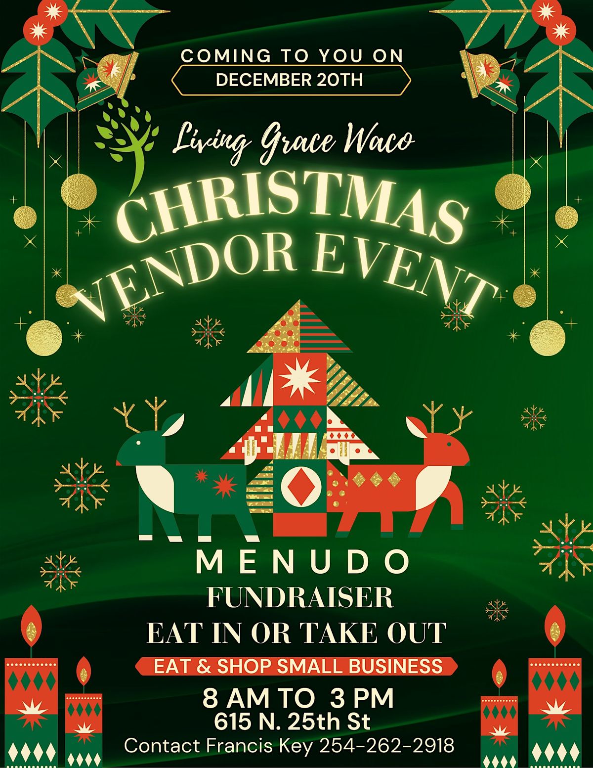 Living Grace Waco Menudo Fundraiser and Christmas Vendor Event