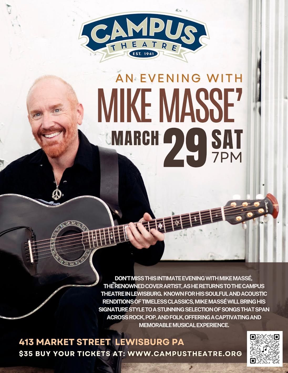 IN CONCERT: Mike Mass\u00e9!