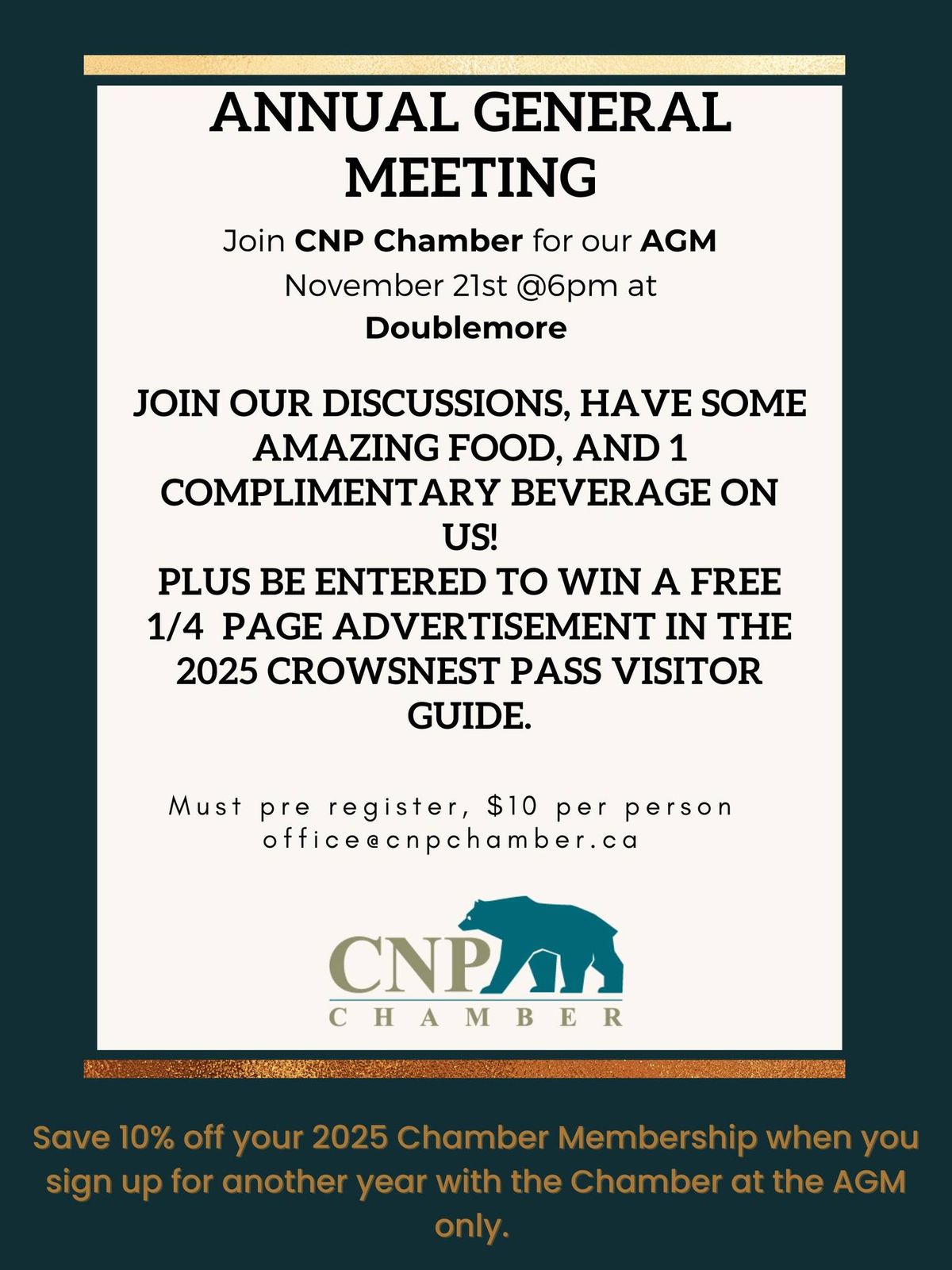 Crowsnest Pass Chamber's AGM