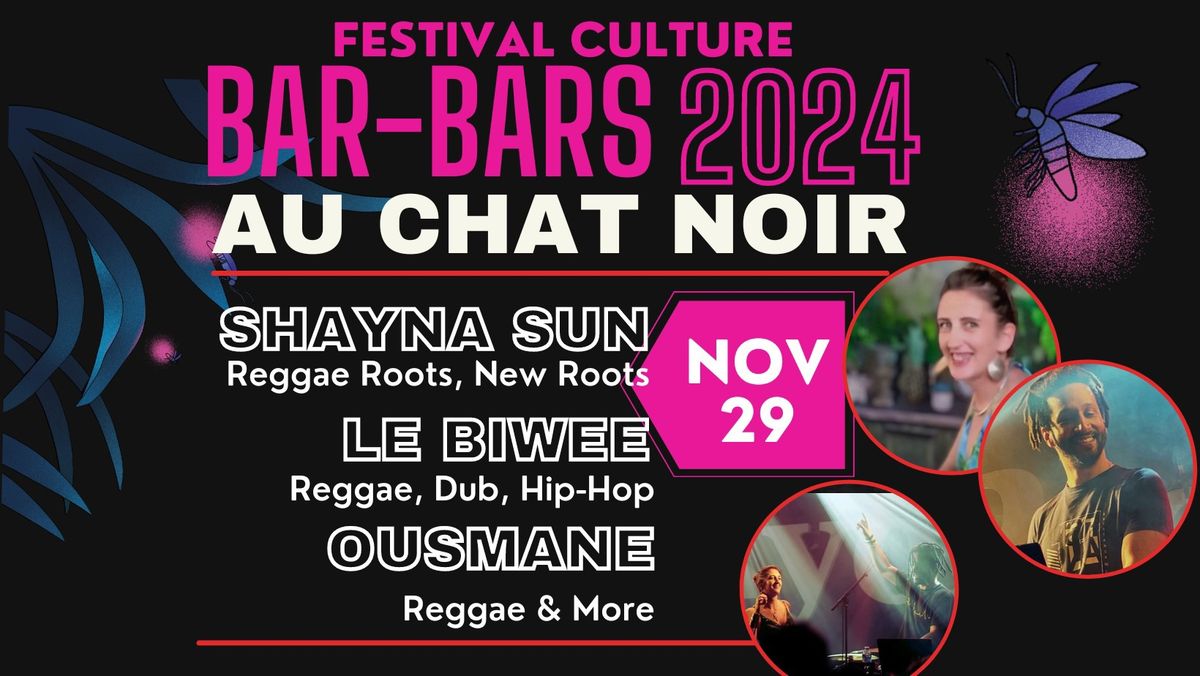 Festival CCBB !!! Shayna Sun & Ousmane au Chat Noir, 19h30-01h30!