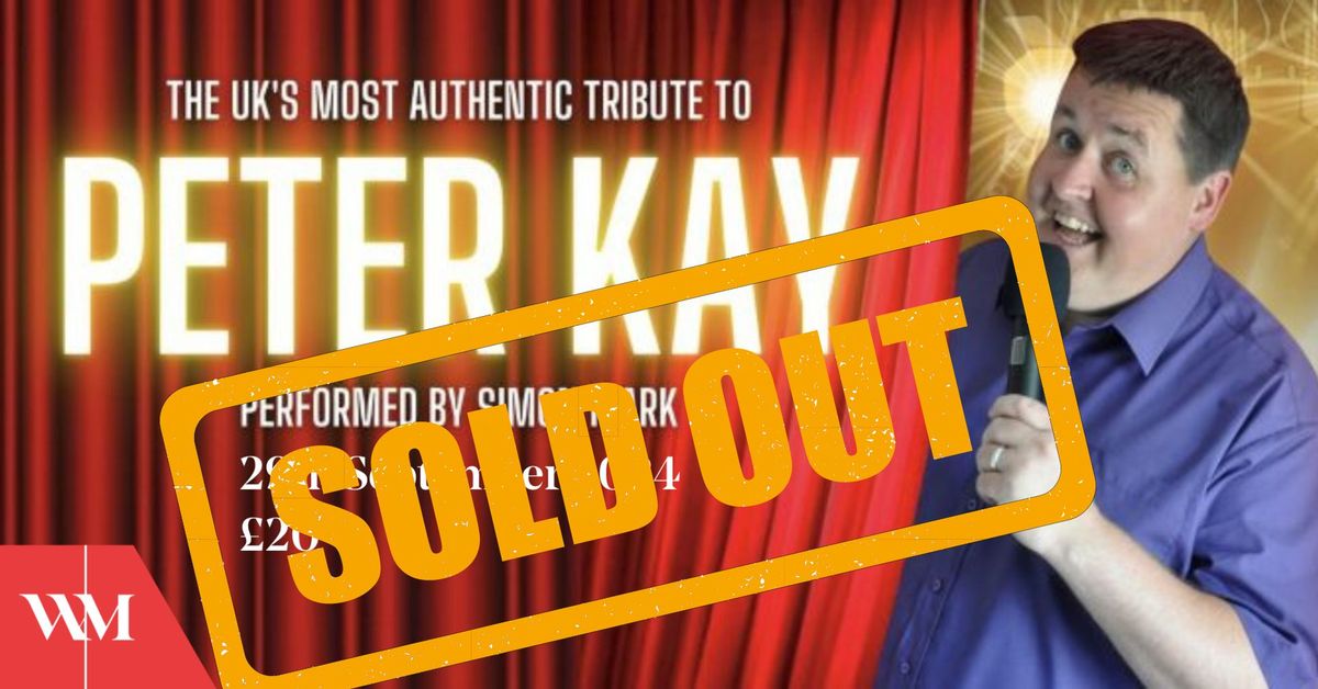 Peter Kay Tribute Night 29 September