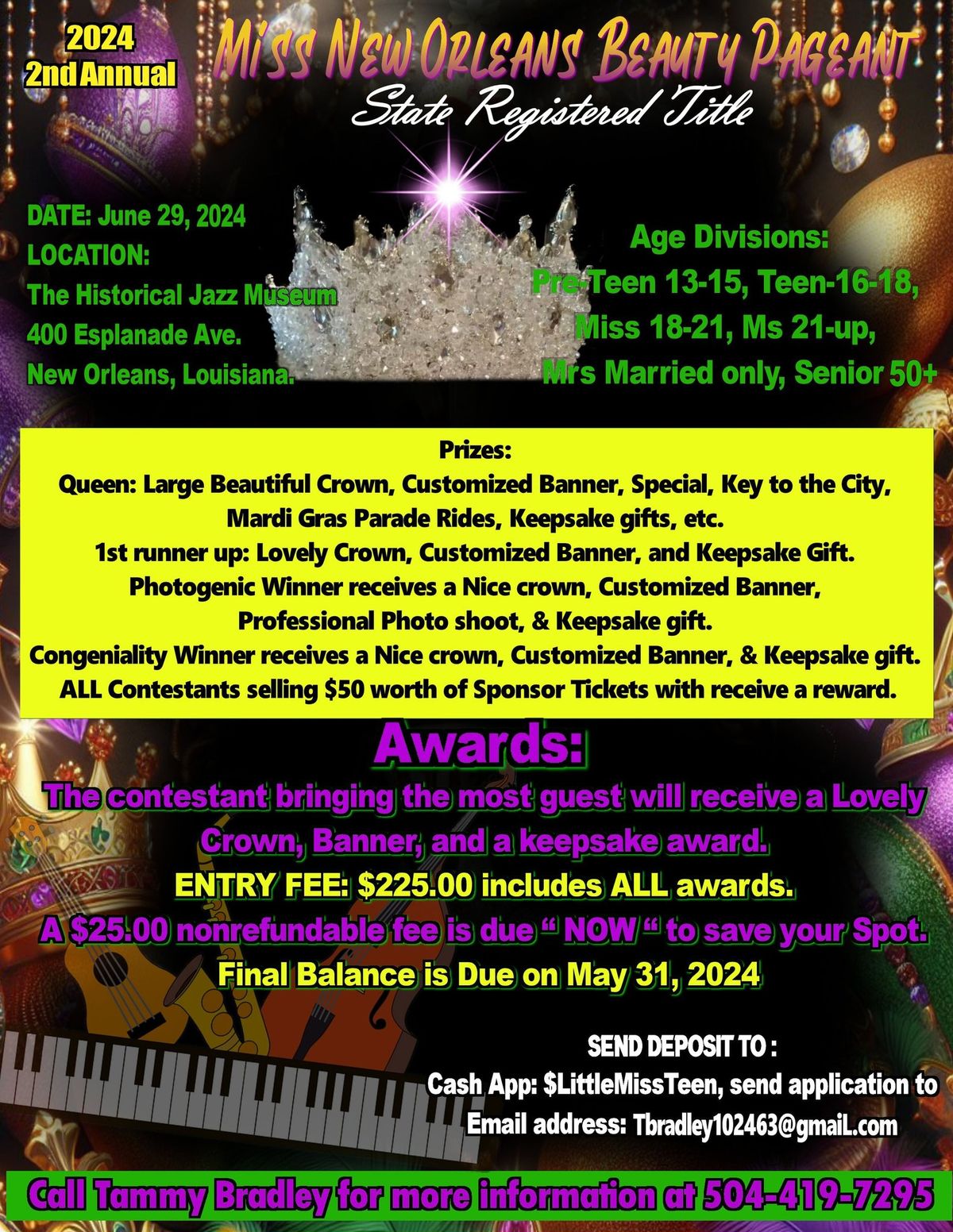 2nd Annual Miss New Orleans Beauty Pageant