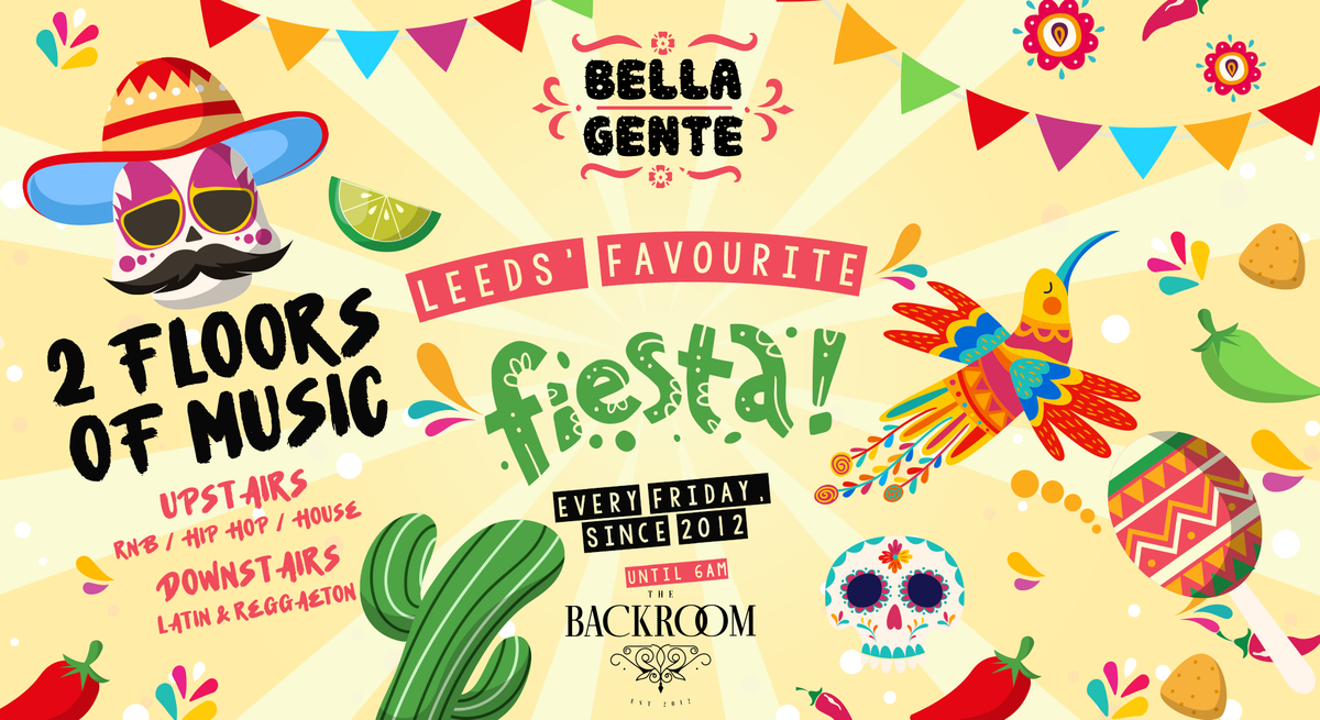 \ud83d\udc83 La Fiesta | Bella Gente:: Reggaeton vs RnB &amp; Hip Hop @ The Backroom | Friday 18th Oct