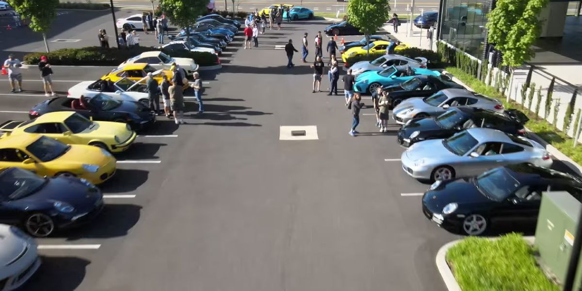 Porsche Day at Cars & Coffee Corona