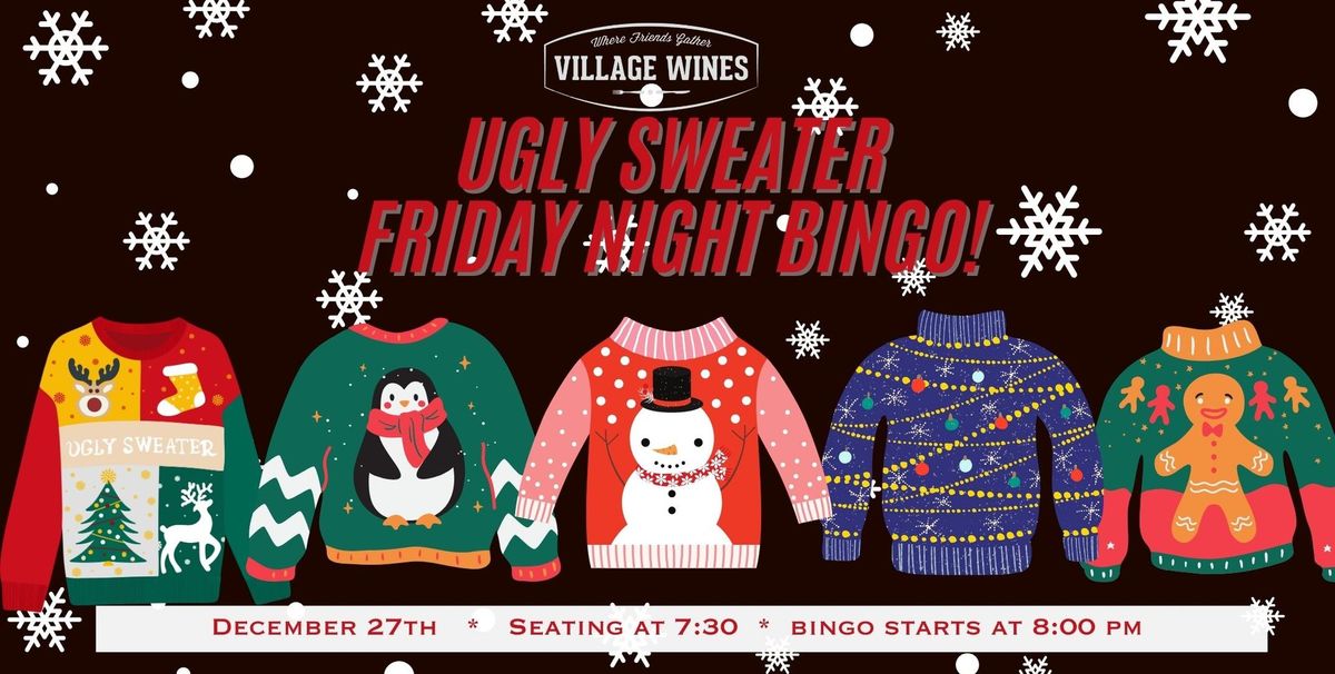 Village Wines FRIDAY Night Bingo