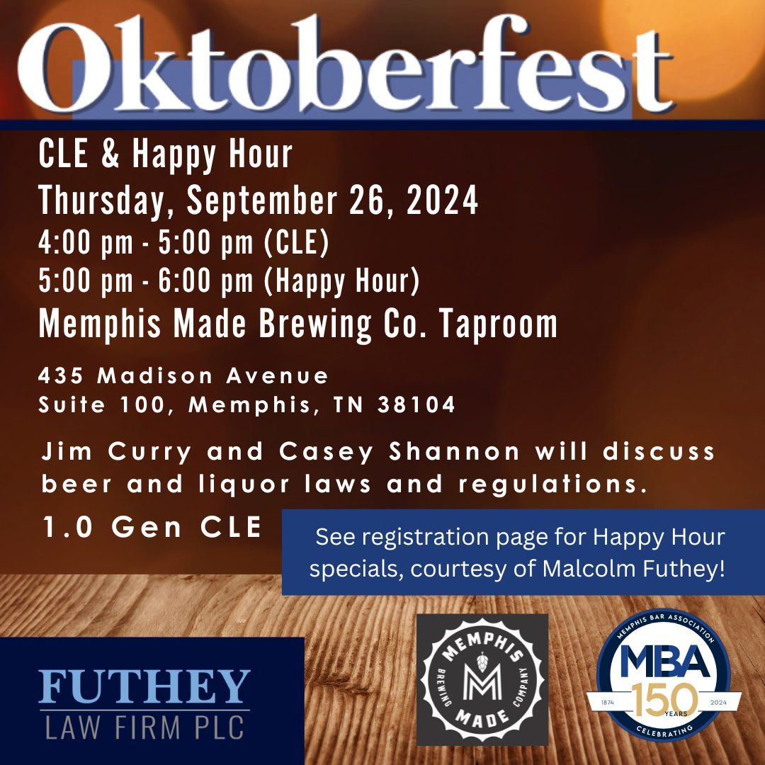 Oktoberfest CLE & Happy Hour at Memphis Made 