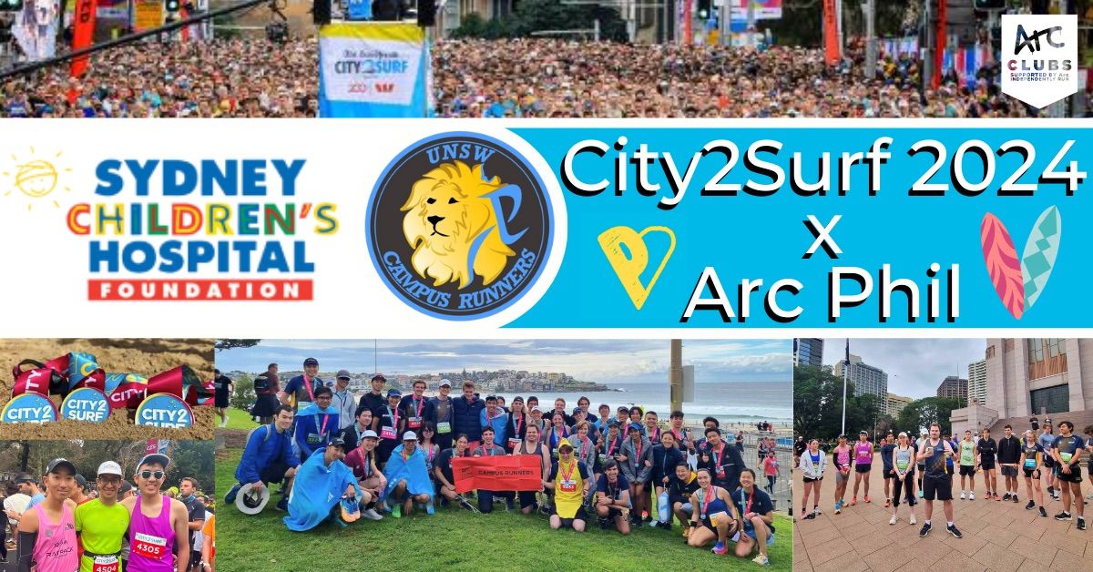 City2Surf 2024 with UNSW Campus Runners x Arc Phil\u2019anthropy