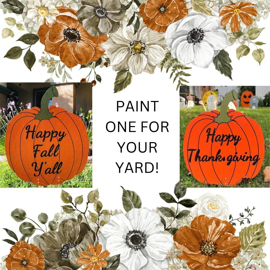 Fall Yard Art Paint Workshop in Roseville