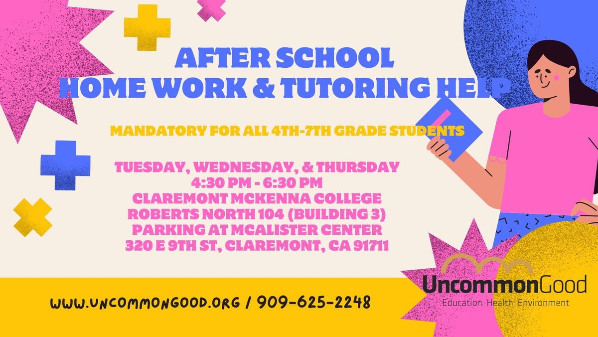 Homework and Tutoring Help