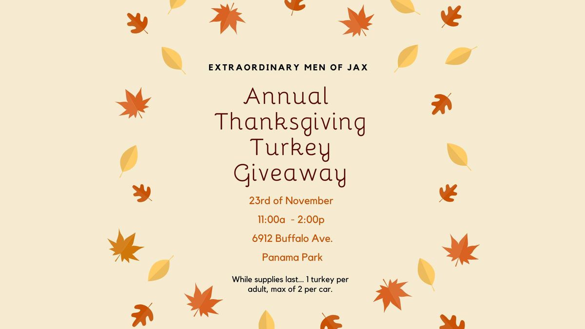 Thanksgiving Turkey Giveaway