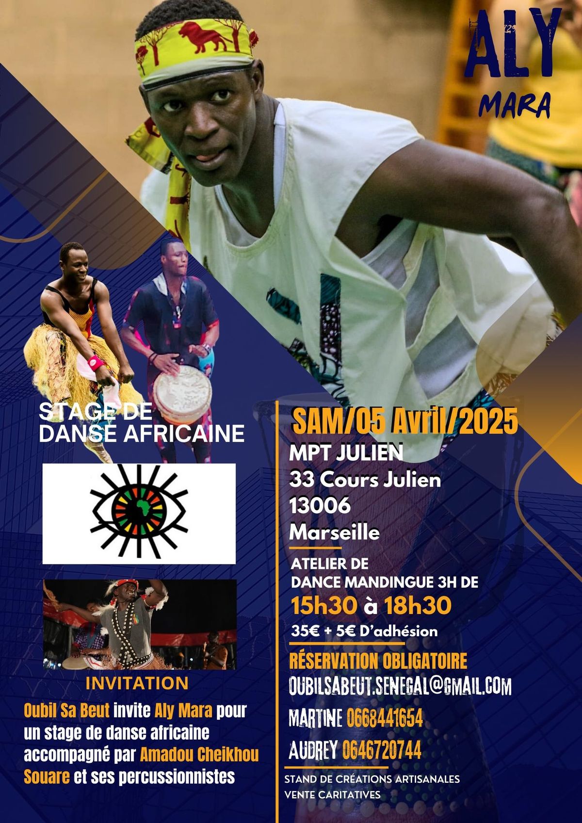 Stage de danse africaine avec le grand ALY MARA