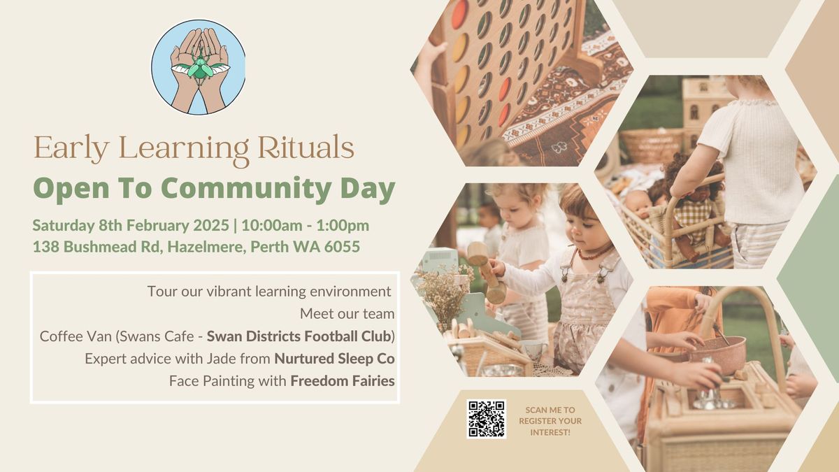 Early Learning Rituals Open To Community Day!