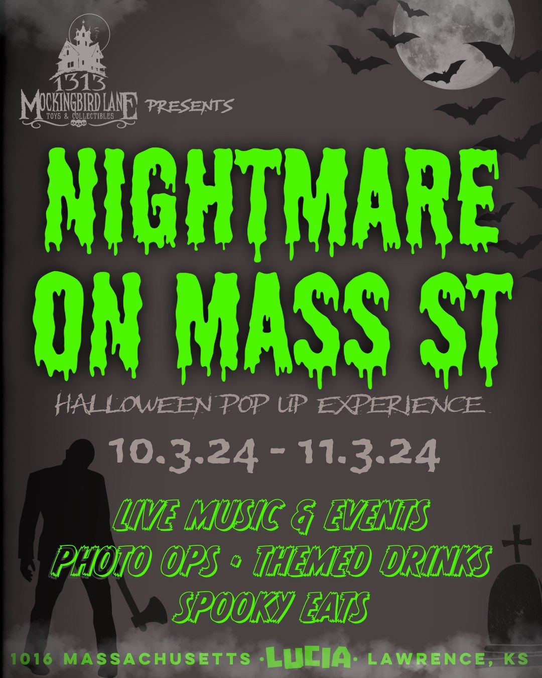 Nightmare on Mass Street Halloween Pop Up at Lucia