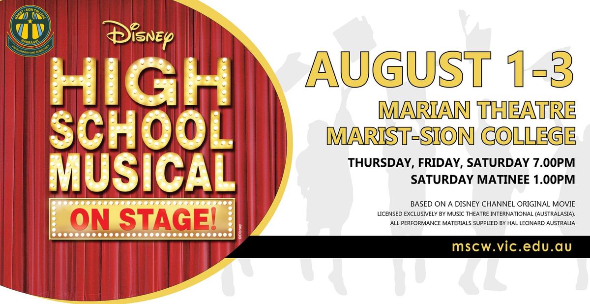 2024 College Production - Disney's High School Musical, On Stage!