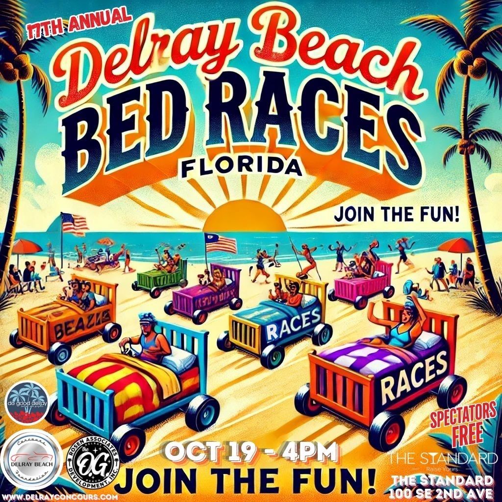 17th Annual Delray Bed Races Oct 19, 2024