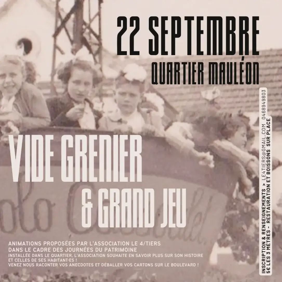 Vide grenier & Grand jeu (quartier Mauleon)