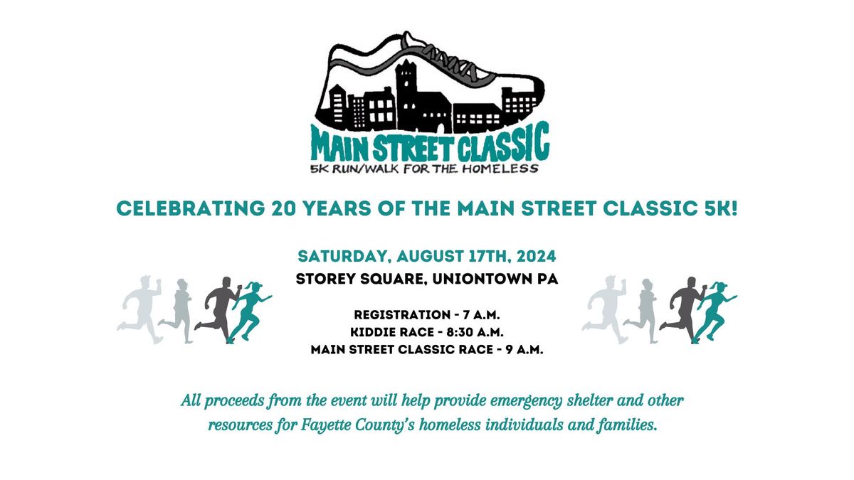 Main Street Classic 5K Run\/Walk for the Homeless