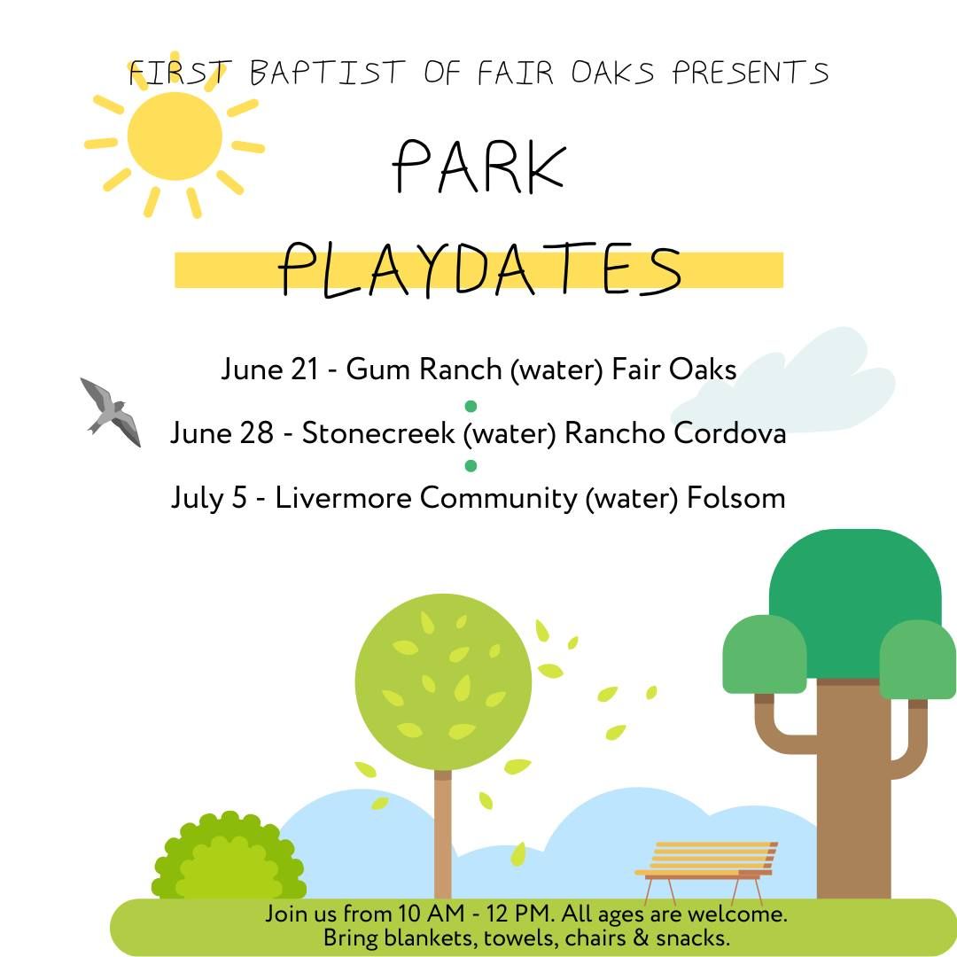 Park Playdates - Fridays June through August