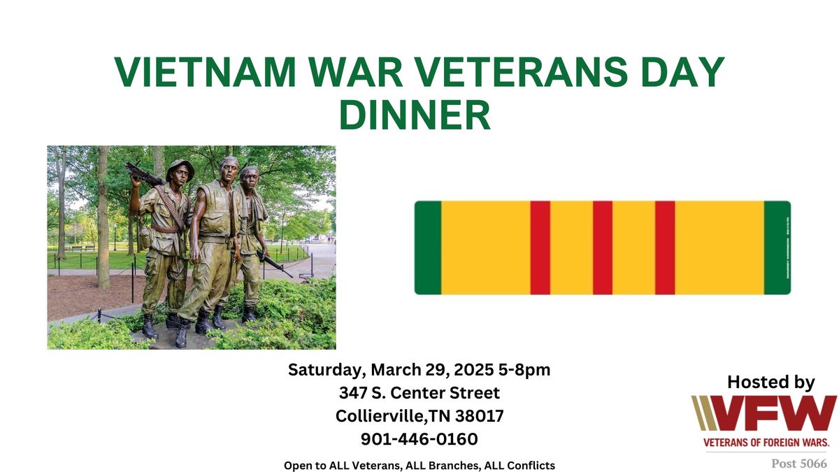 VIETNAM WAR VETERANS DAY DINNER! WELCOME HOME \ud83c\uddfa\ud83c\uddf8!!