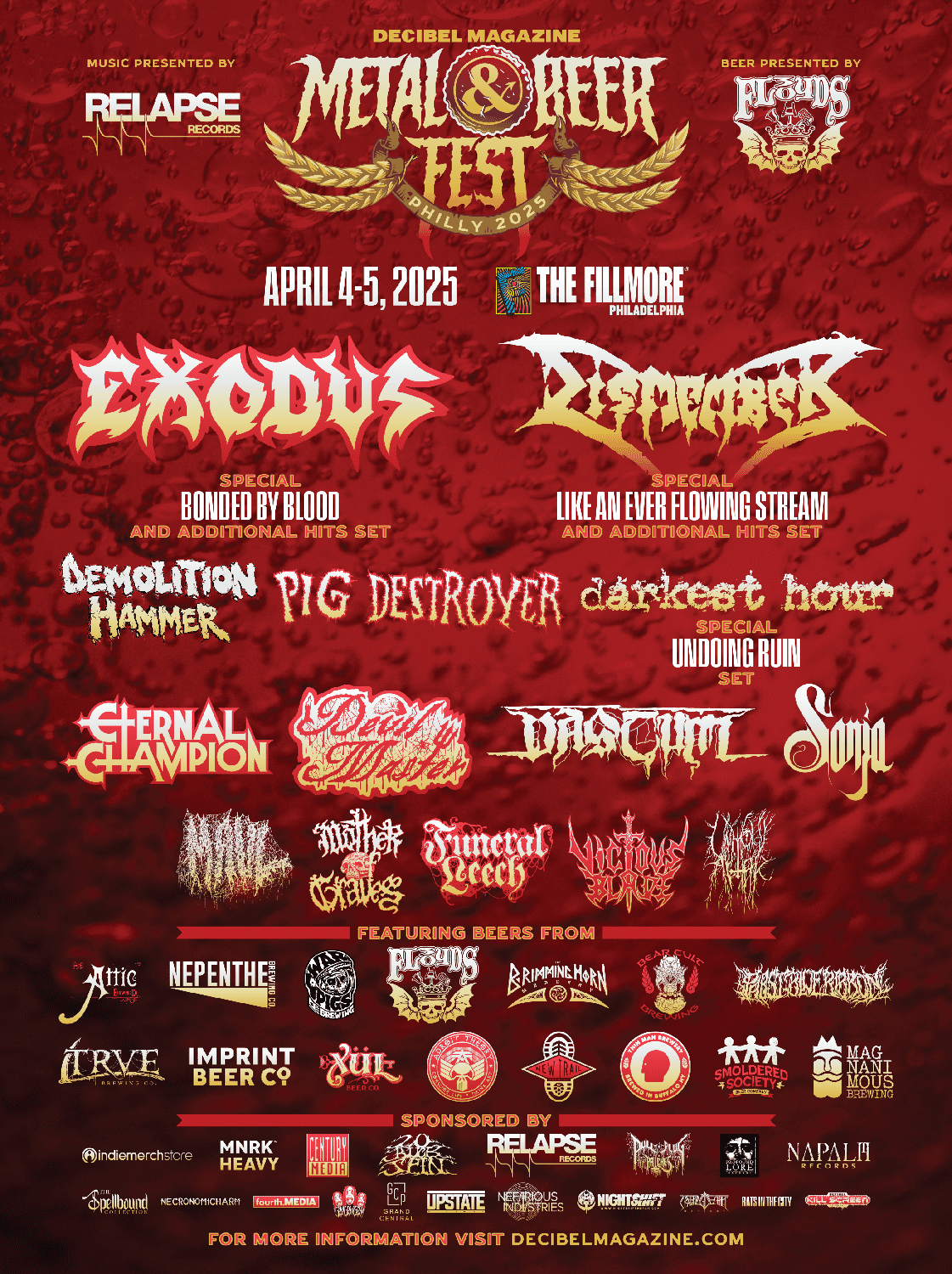 Decibel Metal and Beer Fest - Friday at Fillmore Auditorium Denver