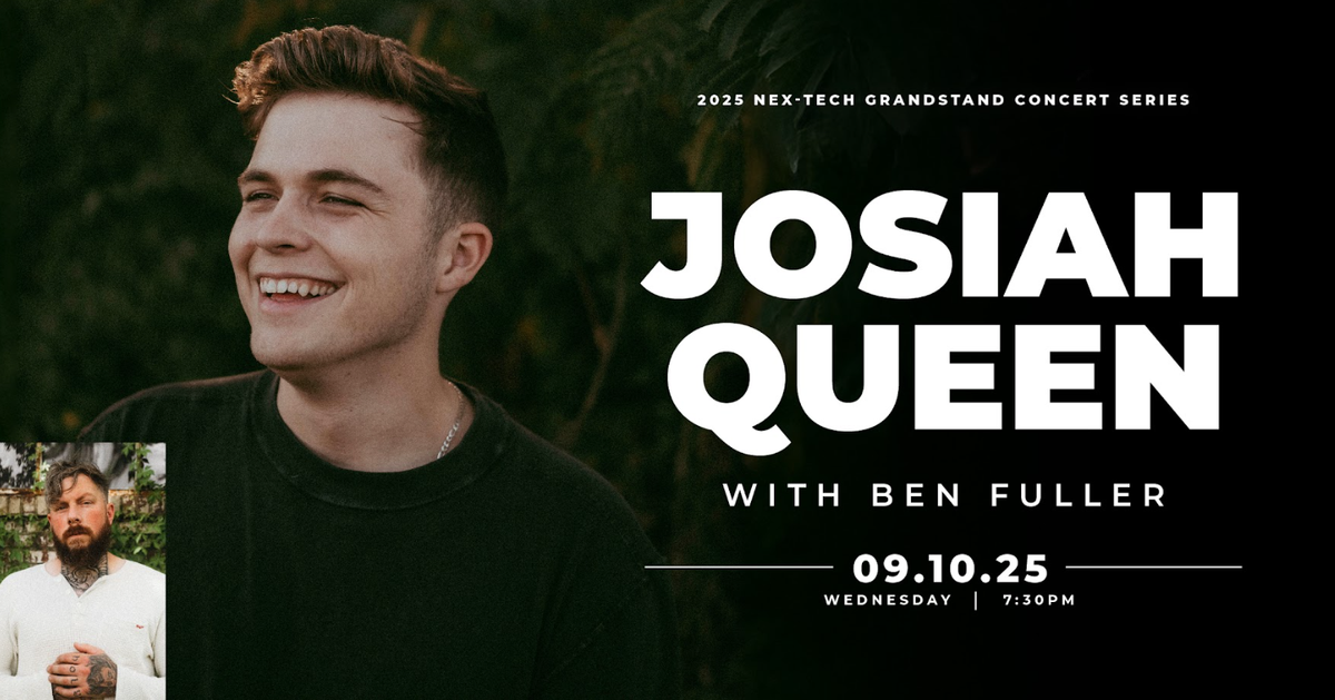 Josiah Queen with Ben Fuller at Iowa State Fair