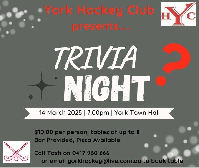 York Hockey Club Quiz