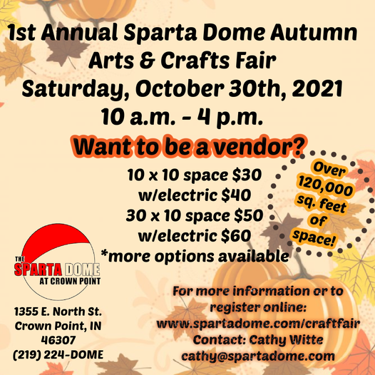 Arts Craft Fair The Sparta Dome Crown Point 30 October 2021 Leavitt Craft Fair 2022