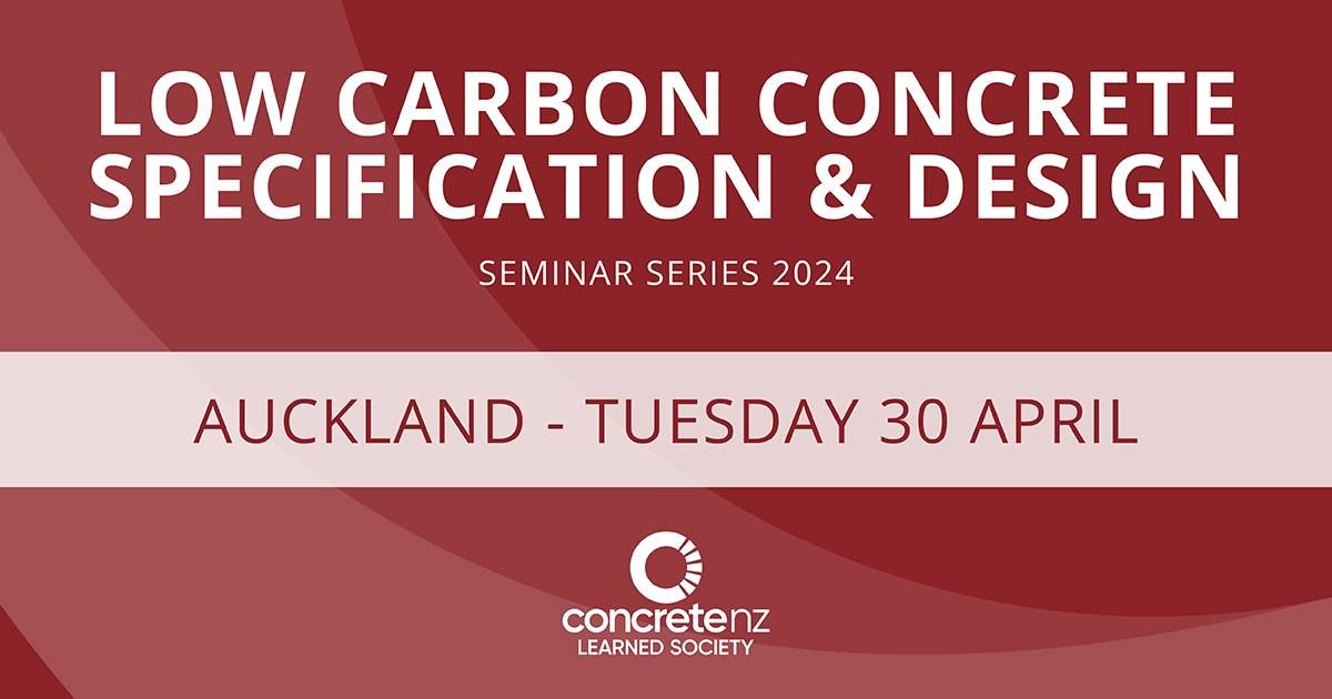 Low Carbon Concrete Specification & Design Seminar
