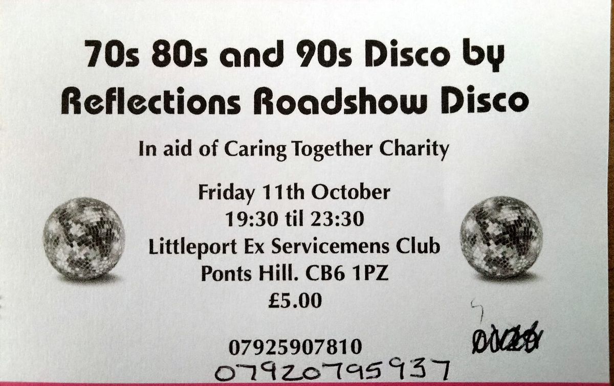 70s 80s 90s Charity Disco