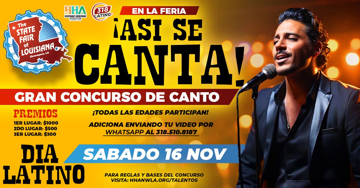 Asi se Canta! -Concurso de canto en la Feria Estatal de Lousiana