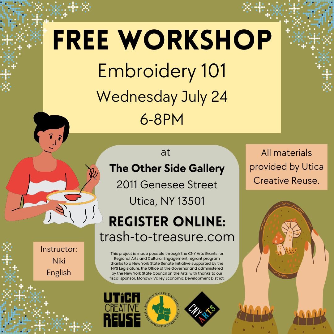 Free Workshop: Embroidery 101
