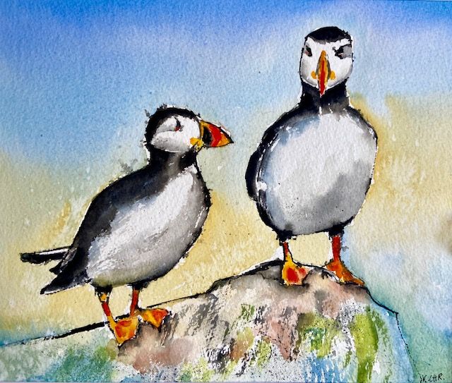 Paint Birds in Inks and Watercolours with Karin Christensen