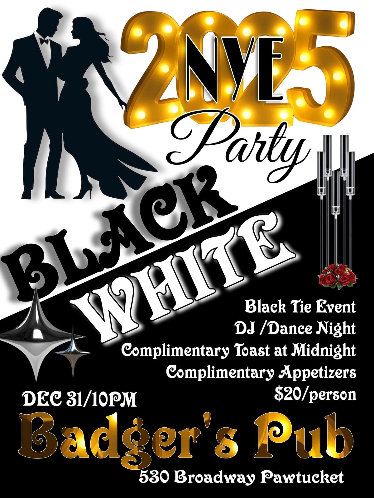 2025 NYE BLACK AND WHITE PARTY