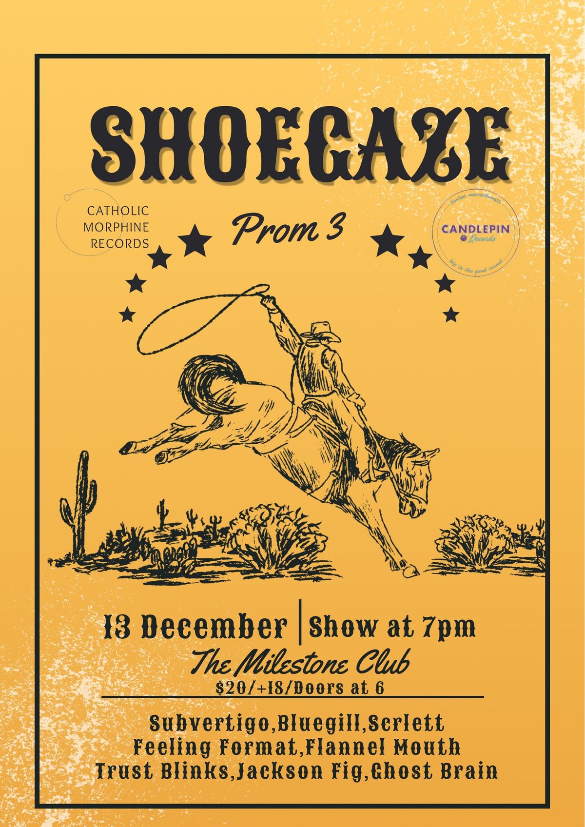 SHOEGAZE PROM 3: SUBVERTIGO,SCRLETT, BLUEGILL, TRUST BLINKS, GHOST BRAIN & MORE