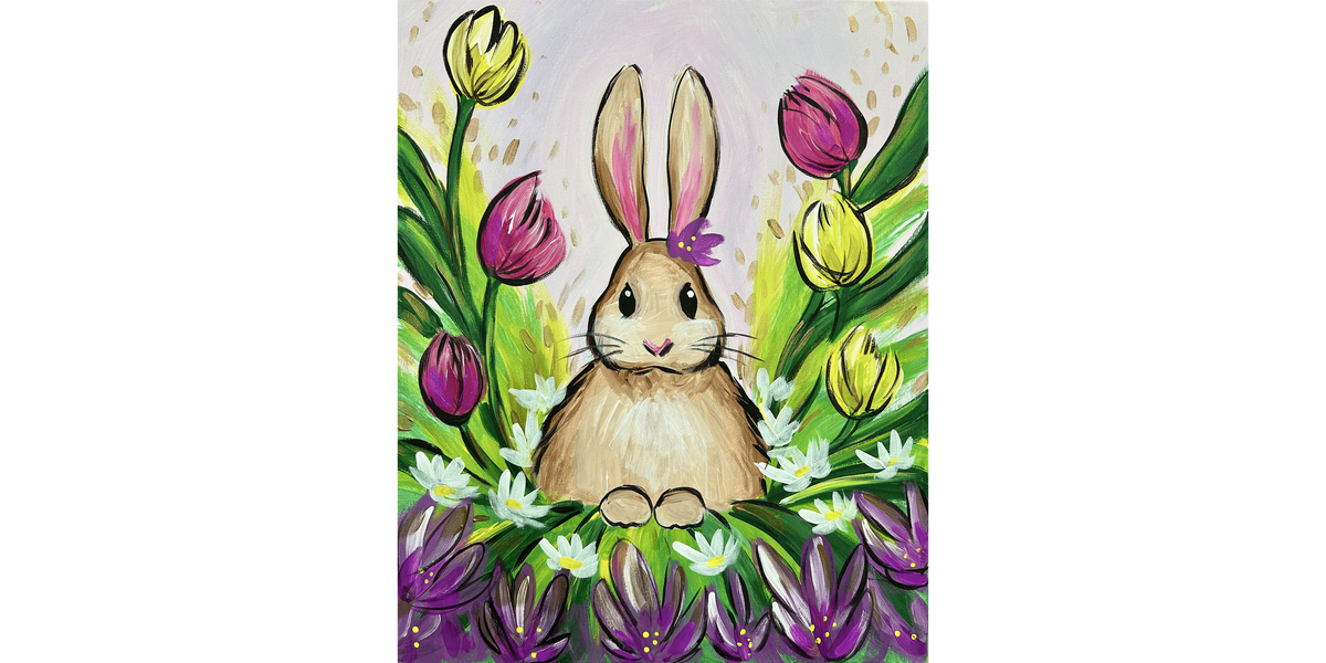Flowerbed Bunny - Paint and Sip in Cincinnati | Classpop!\u2122