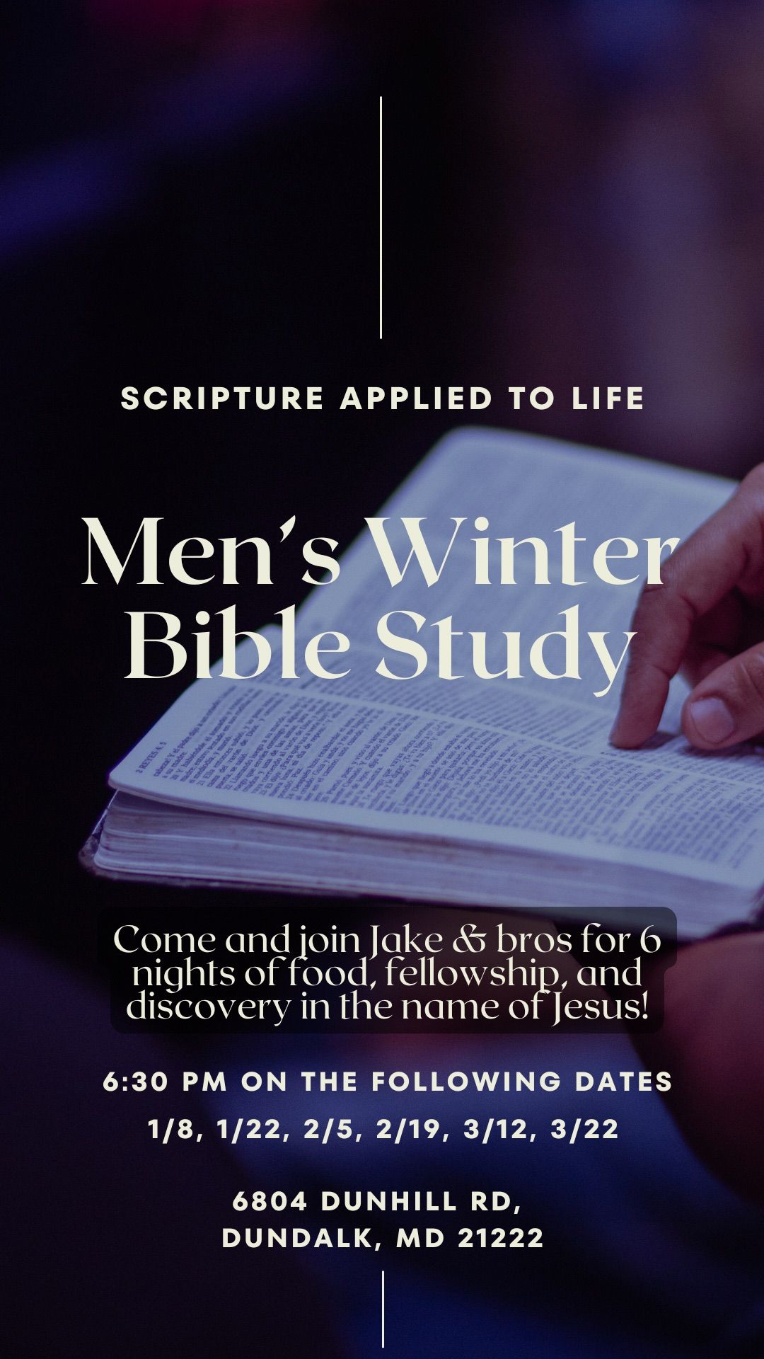 Men\u2019s Winter Bible Study