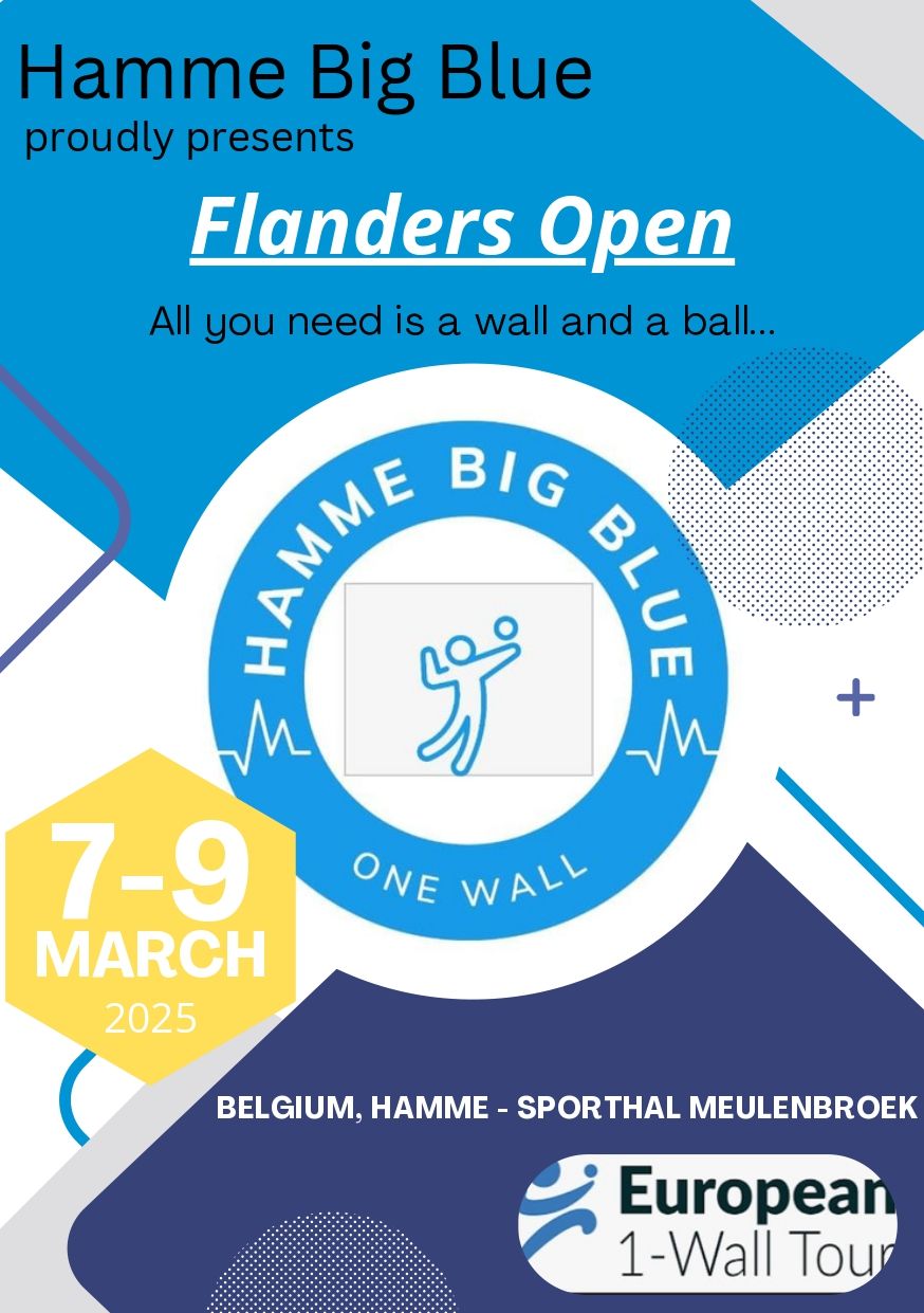 EURO 1-WALL TOUR: Flanders Open 8-9 March