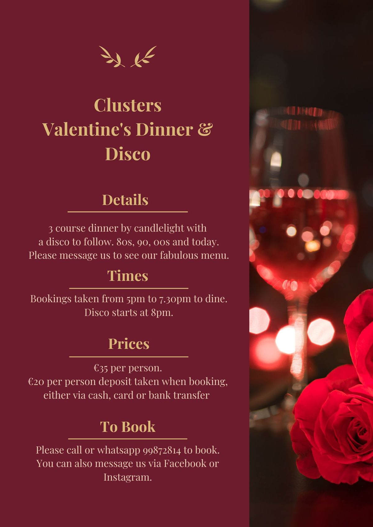 Valentine's Day at Clusters