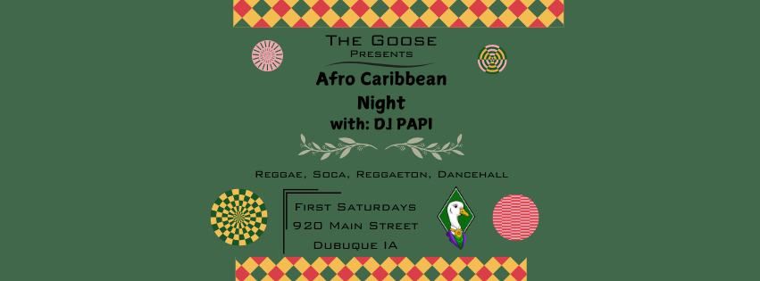 Afro Caribbean Night at The Goose